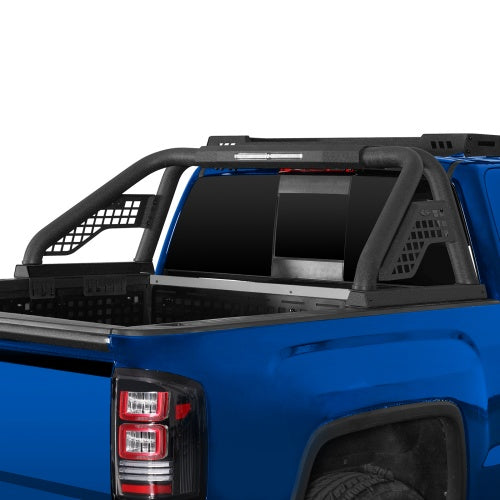 22.1" High Classic Roll Bar w/ LED Brake Lights For Ford F-150 & Chevy Silverado 1500 & GMC Sierra 1500 & Ram 1500 & Toyota Tundra & Jeep Gladiator JT - Ultralisk4x4