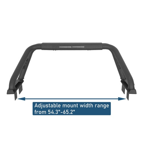22.1" High Classic Roll Bar w/ LED Brake Lights For Ford F-150 & Chevy Silverado 1500 & GMC Sierra 1500 & Ram 1500 & Toyota Tundra & Jeep Gladiator JT - Ultralisk4x4