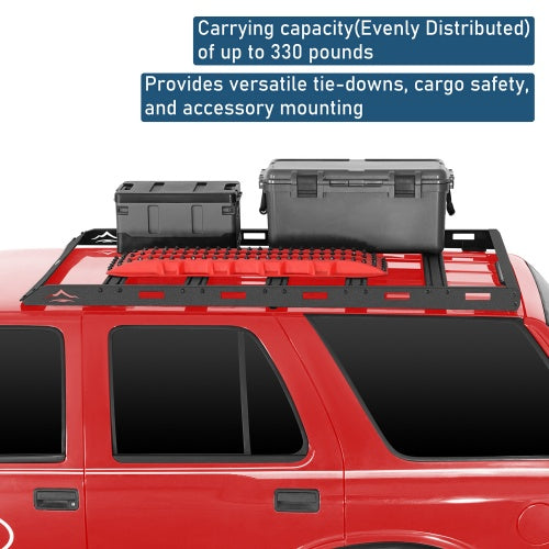 Overland 330 lbs Roof Rack w/ 5 Bars for (1995-2005 Chevy S10 Blazer 4-Door) - Ultralisk4x4