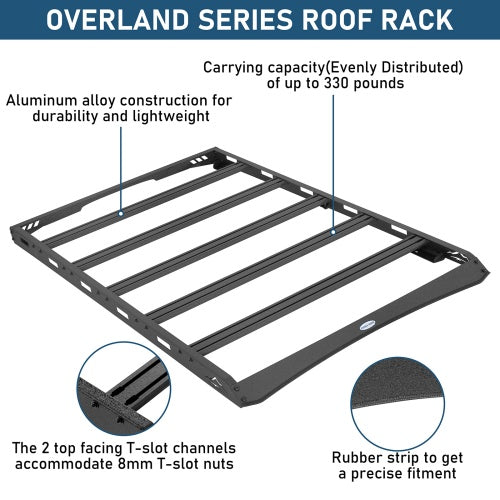 Overland 330 lbs Roof Rack w/ 5 Bars for (1995-2005 Chevy S10 Blazer 4-Door) - Ultralisk4x4