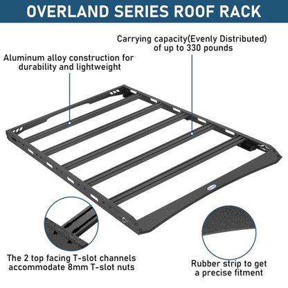 Overland 330 lbs Roof Rack w/ 5 Bars for (1995-2005 Chevy S10 Blazer 4-Door) - Ultralisk4x4