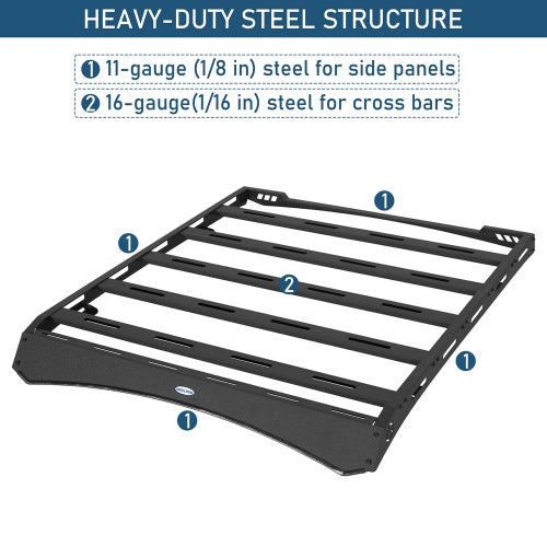 Aftermarket Series Roof Rack For 2014-2018 GMC Sierra 1500 Crew Cab Models - Ultralisk4x4