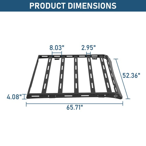 Aftermarket Series Roof Rack For 2014-2018 GMC Sierra 1500 Crew Cab Models - Ultralisk4x4