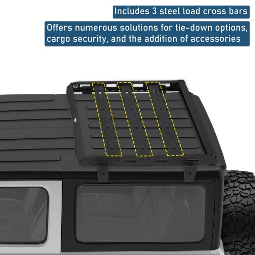 Ultralisk Series Roof Rack For 18-26 Jeep Wrangler JL 2-Door Hard Top Models