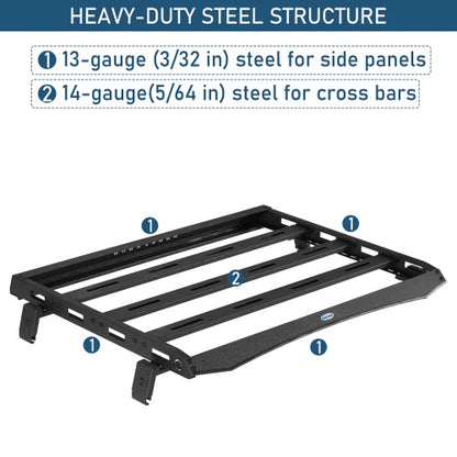 Ultralisk Series Roof Rack For 18-26 Jeep Wrangler JL 2-Door Hard Top Models