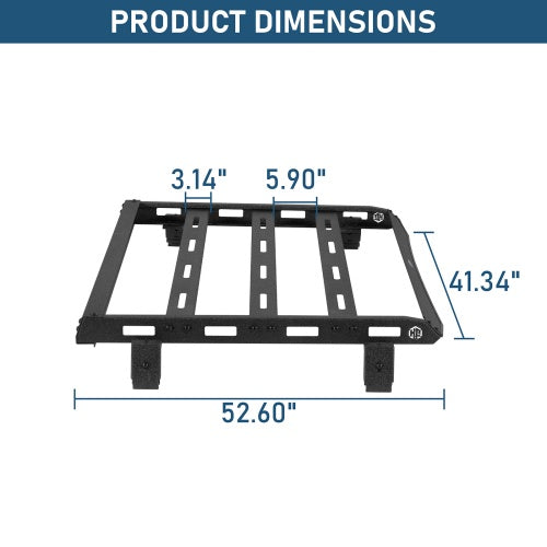 Ultralisk Series Roof Rack For 18-26 Jeep Wrangler JL 2-Door Hard Top Models