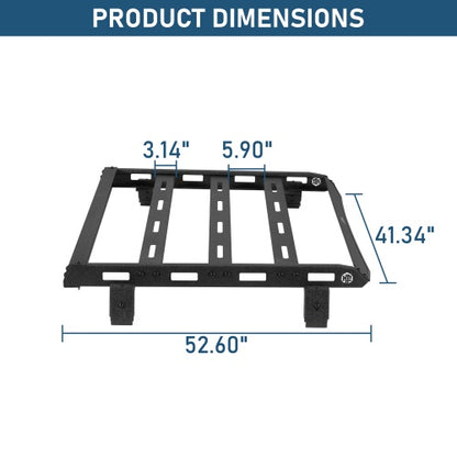 Ultralisk Series Roof Rack For 18-26 Jeep Wrangler JL 2-Door Hard Top Models