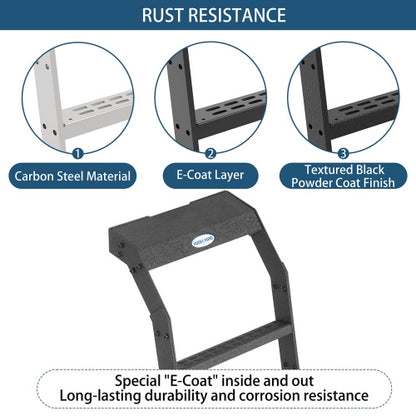 Rear Window Ladder For Jeep Wrangler 2007-2018 JK & 2018-2026 JL Hardtop - Ultralisk4x4