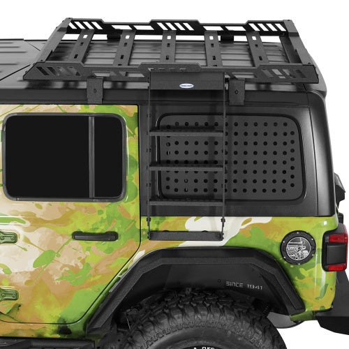 Rear Window Ladder For Jeep Wrangler 2007-2018 JK & 2018-2026 JL Hardtop - Ultralisk4x4