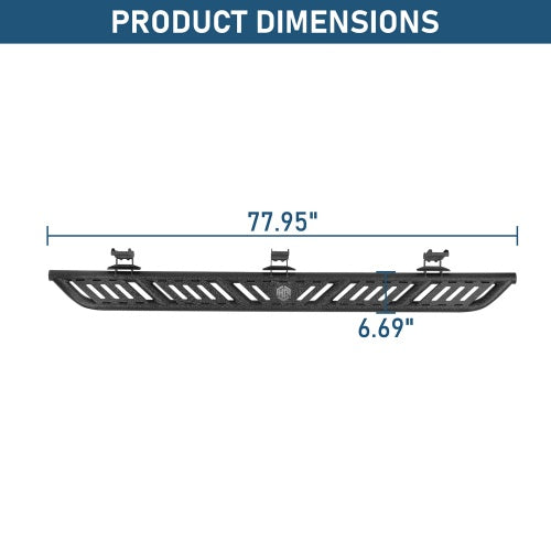 Nerf Side Step Bars For 2004-2009 Dodge Durango & 2007-2009 Chrysler Aspen - Ultralisk4x4