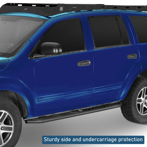 Nerf Side Step Bars For 2004-2009 Dodge Durango & 2007-2009 Chrysler Aspen - Ultralisk4x4