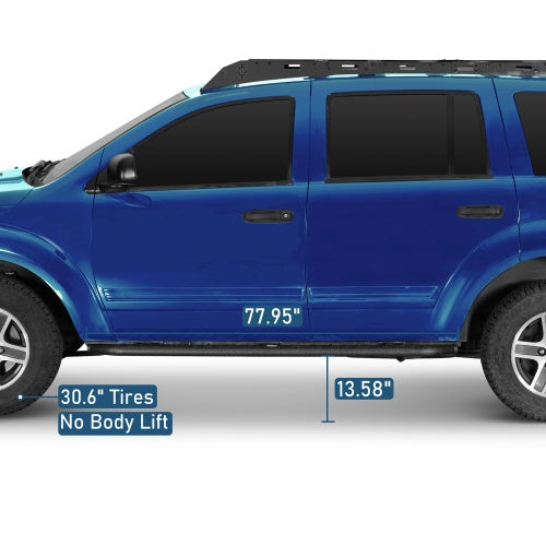 Nerf Side Step Bars For 2004-2009 Dodge Durango & 2007-2009 Chrysler Aspen - Ultralisk4x4
