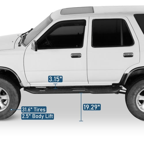 Side Steps Running Boards For 1990-1995 Toyota 4Runner 2nd Gen 4-Door - Ultralisk4x4