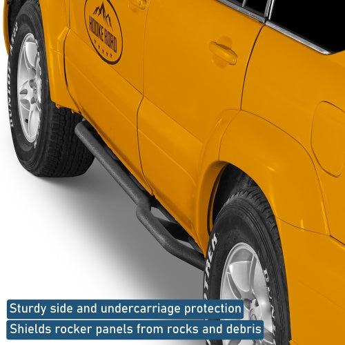 Tube Slider Rocker Guards w/ Kick-Out For 2003-2009 Lexus GX470 - Ultralisk4x4