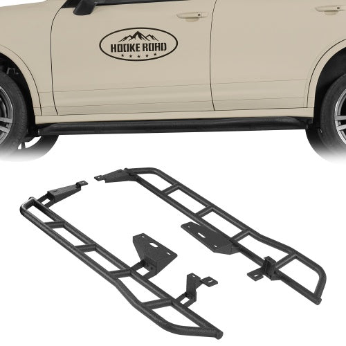 Tube Slider Rocker Guards w/ Kick-Out for 2015-2018 Porsche Cayenne 958.2 - Ultralisk 4x4