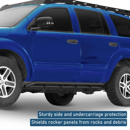 Tube Slider Rocker Guards For 2004-2009 Dodge Durango & 2007-2009 Chrysler Aspen - Ultralisk4x4