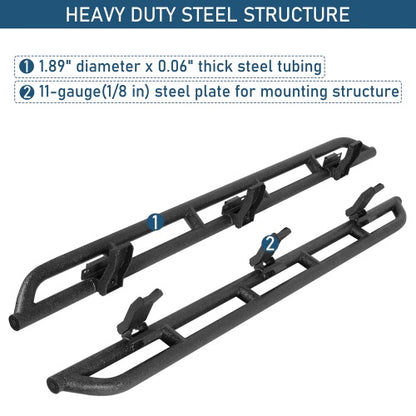 Tube Slider Rocker Guards For 2004-2009 Dodge Durango & 2007-2009 Chrysler Aspen - Ultralisk4x4