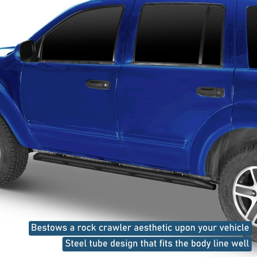 Tube Slider Rocker Guards For 2004-2009 Dodge Durango & 2007-2009 Chrysler Aspen - Ultralisk4x4