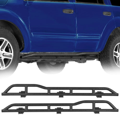 Tube Slider Rocker Guards w/ Kick-Out For 2004-2009 Dodge Durango & 2007-2009 Chrysler Aspen - Ultralisk4x4