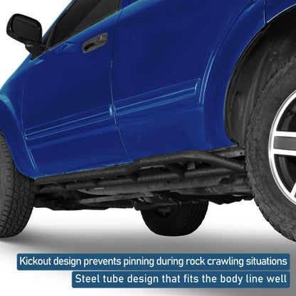 Tube Slider Rocker Guards w/ Kick-Out For 2004-2009 Dodge Durango & 2007-2009 Chrysler Aspen - Ultralisk4x4