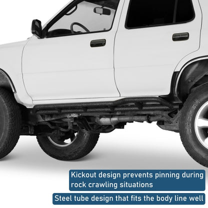 Ultralisk4x4 Tube Slider Rocker Guards w/ Kick-Out For (90-95 Toyota 4Runner 4-Door) Models