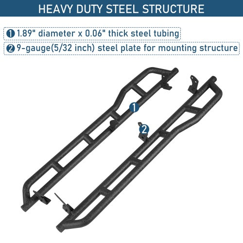 Ultralisk4x4 Tube Slider Rocker Guards w/ Kick-Out For (90-95 Toyota 4Runner 4-Door) Models