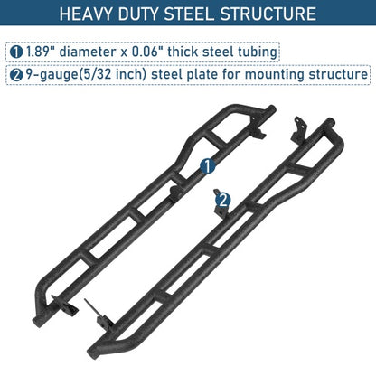 Ultralisk4x4 Tube Slider Rocker Guards w/ Kick-Out For (90-95 Toyota 4Runner 4-Door) Models
