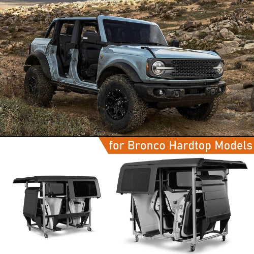 Hard Top Lift Holder Rack & Doors and Hardtops Storage Cart For 1997-2026 Jeep Wrangler TJ JK JL JT & Ford Bronco 4-Door - Ultralisk 4x4