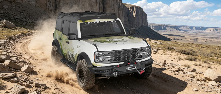 Winch Plate Mount For 21-26 Ford Bronco w/ Steel Modular Bumper(Excluding Bronco Sport & Raptor, Everglades, Black Diamond) - Ultralisk4x4