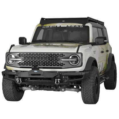 Winch Plate Mount For 21-26 Ford Bronco w/ Steel Modular Bumper(Excluding Bronco Sport & Raptor, Everglades, Black Diamond) - Ultralisk4x4