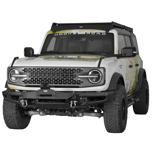 Winch Plate Mount For 21-26 Ford Bronco w/ Steel Modular Bumper(Excluding Bronco Sport & Raptor, Everglades, Black Diamond) - Ultralisk4x4