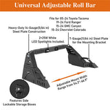 Adjustable Roll Bar For 05-24 Toyota Tacoma | 19-24 Ford Ranger | 15-24 GMC Canyon | 15-24 Chevrolet Colorado - Ultralisk4x4-u9911s-10