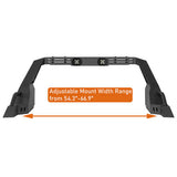 Adjustable Roll Bar For 05-24 Toyota Tacoma | 19-24 Ford Ranger | 15-24 GMC Canyon | 15-24 Chevrolet Colorado - Ultralisk4x4-u9911s-9