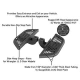 Side Hoop Steps Kit Jeep Wrangler Accessories For 2018-2023 Jeep Wrangler JL 2-Door - Ultralisk4x4 ul3060s 12