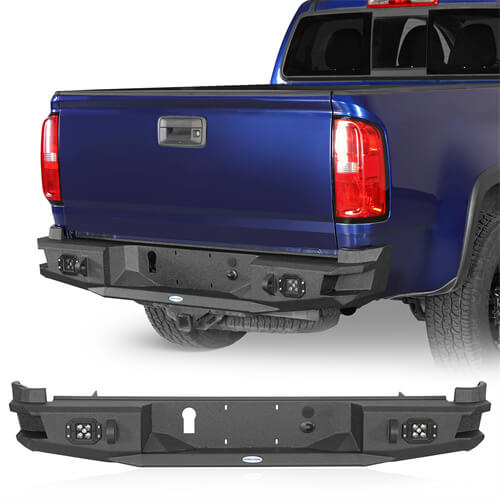 Aftermarket Rear Bumper For 2015-2022 Chevy Colorado GMC Canyon - Ultralisk4x4-u9110s-1