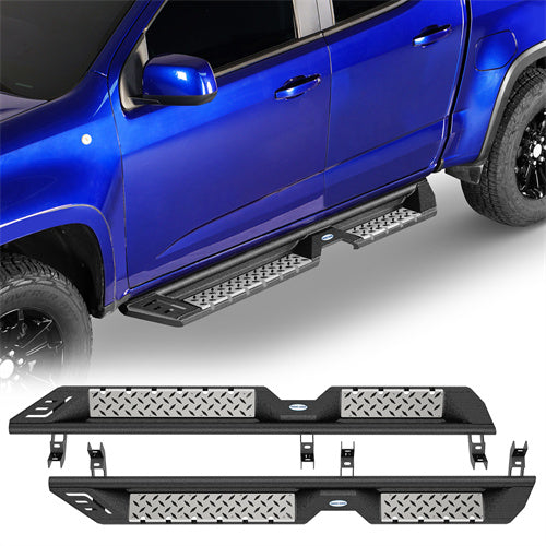 Aftermarket Side Step Bars For 2015-2025 Chevy Colorado Crew Cab & GMC Canyon Crew Cab - Ultralisk4x4