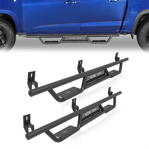 Aftermarket Nerf Side Step Bars For 2015-2025 Chevy Colorado Crew Cab & GMC Canyon Crew Cab - Ultralisk4x4