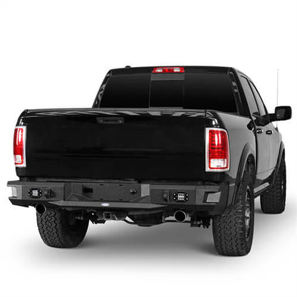  2009-2018 Dodge Ram 1500 Aftermarket Steel Rear Bumper Back Step - ultralisk4x4 ul6025s 2