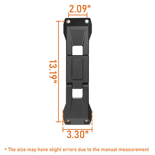 Aluminum Door Hinge Steps Pack of 2 For 2007-2024 Jeep Wrangler JK & JL - Ultralisk4x4