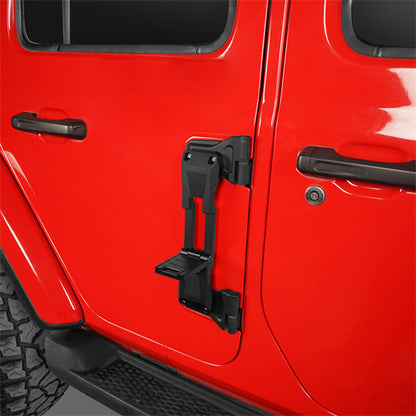 Aluminum Door Hinge Steps Pack of 2 For 2007-2024 Jeep Wrangler JK & JL - Ultralisk4x4