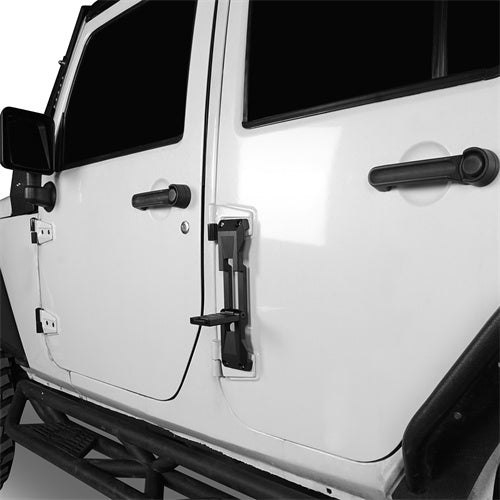 Aluminum Door Hinge Steps Pack of 2 For 2007-2024 Jeep Wrangler JK & JL - Ultralisk4x4