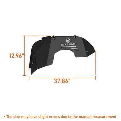 Aluminum Front & Rear Inner Fender Liners For 2018-2025 Jeep Wrangler JL - Ultralisk4x4