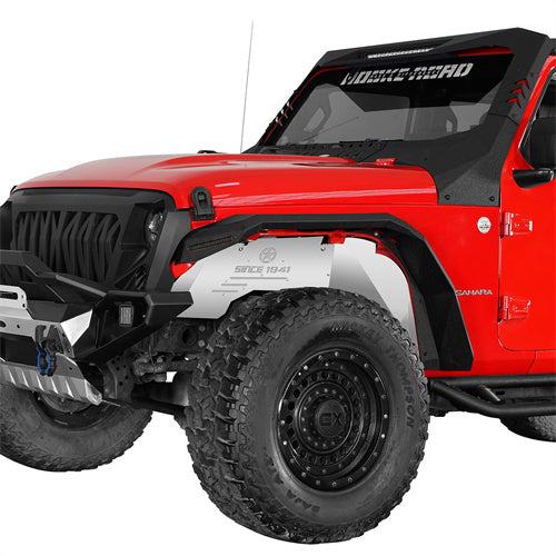 Aluminum Front Inner Fender Liners For 2018-2024 Jeep Wrangler JL  & Gladiator JT- Ultralisk4x4 - u3071s - 2