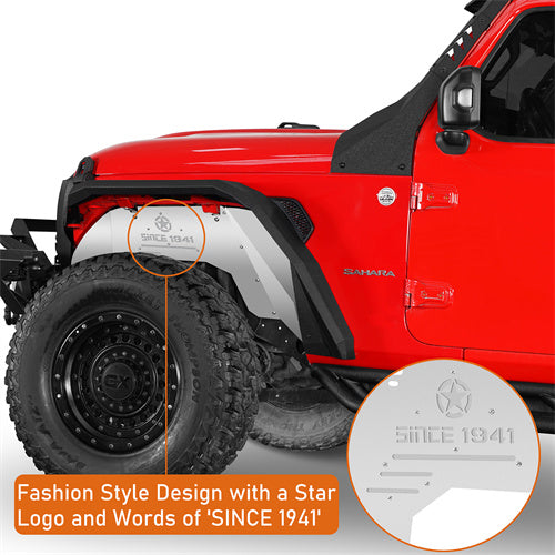 Aluminum Front Inner Fender Liners For 2018-2024 Jeep Wrangler JL  & Gladiator JT- Ultralisk4x4 - u3071s - 6
