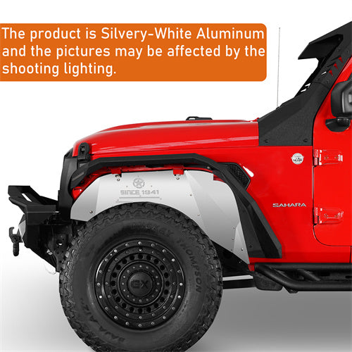 Aluminum Front Inner Fender Liners For 2018-2024 Jeep Wrangler JL  & Gladiator JT- Ultralisk4x4 - u3071s - 9