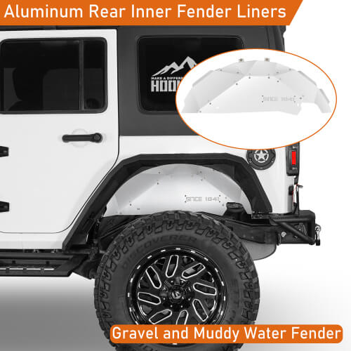 Aluminum Rear Inner Fender Liners For 2007-2018 Jeep Wrangler JK - Ultralisk4x4 - u2112s - 4