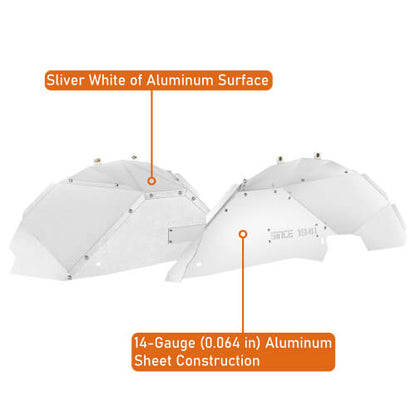 Aluminum Rear Inner Fender Liners For 2007-2018 Jeep Wrangler JK - Ultralisk4x4 - u2112s - 7
