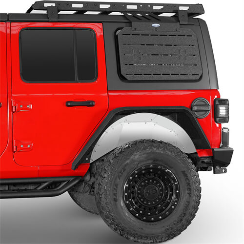 Aluminum Rear Inner Fender Liners For 2018-2024 Jeep Wrangler JL- Ultralisk4x4 - u3072s - 2