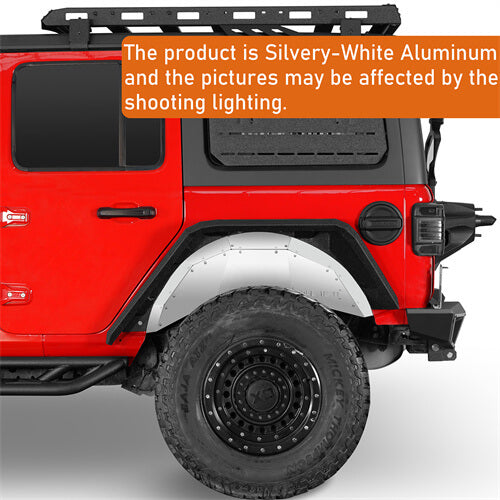 Aluminum Rear Inner Fender Liners For 2018-2024 Jeep Wrangler JL- Ultralisk4x4 - u3072s - 9