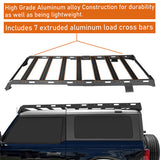 Aluminum Roof Rack 2021-2024 Ford Bronco 2-Door Hardtop - Ultralisk4x4-u8929s-8